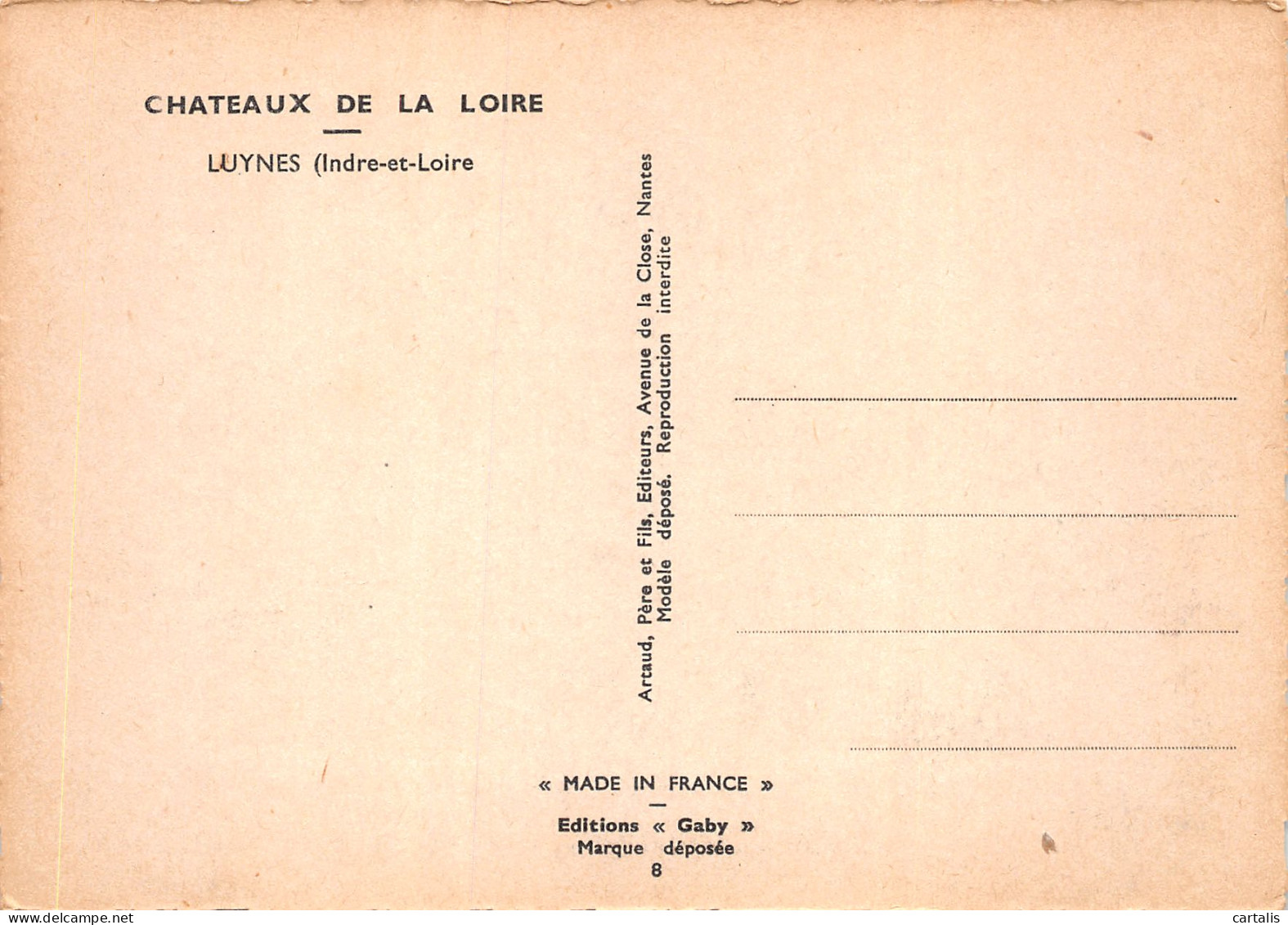 37-LUYNES LE CHATEAU-N°C4116-D/0169 - Luynes