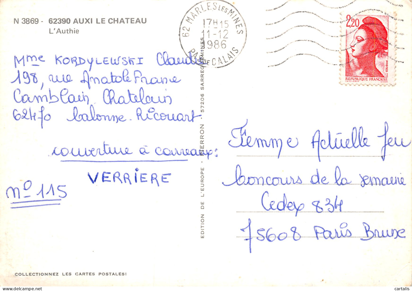 62-AUXI LE CHATEAU-N°C4117-B/0323 - Auxi Le Chateau
