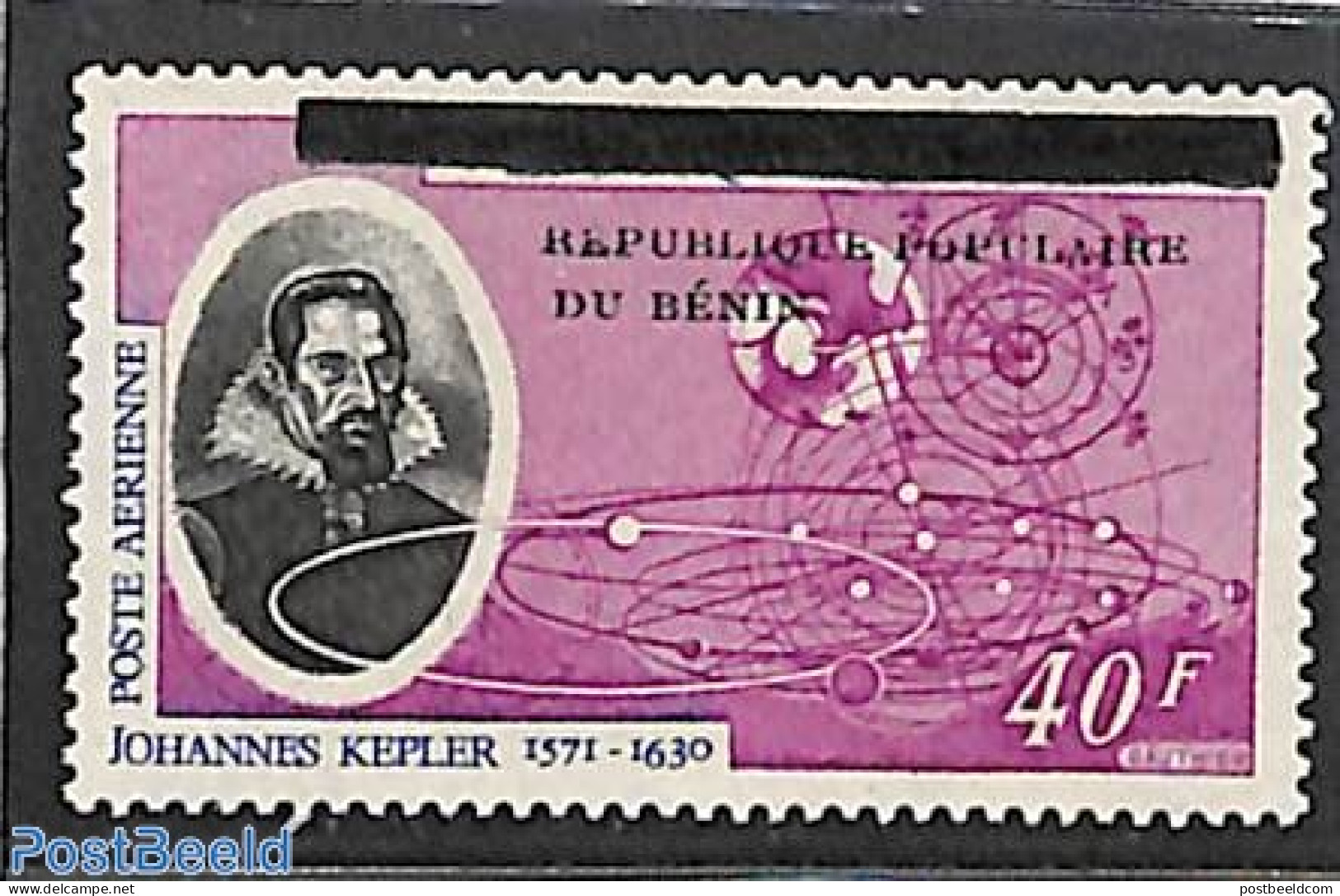 Benin 1985 40f, Overprint, Mint NH, Science - Astronomy - Ungebraucht