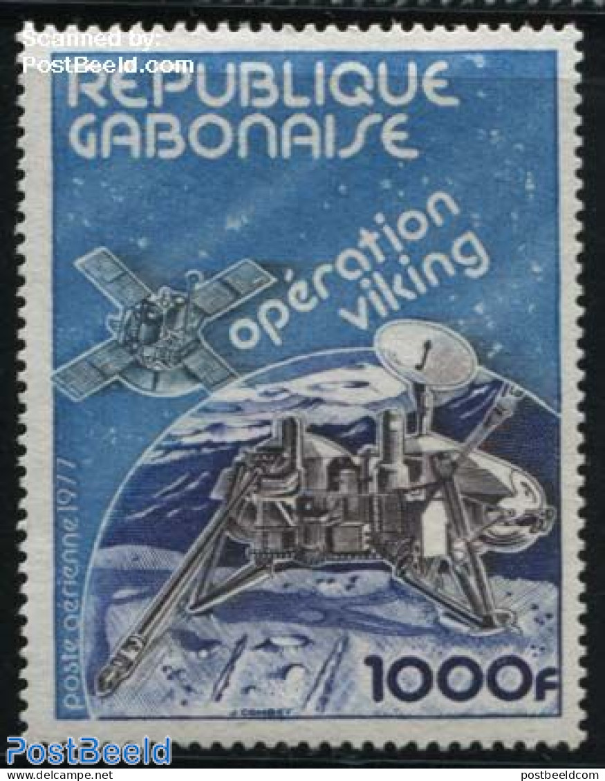 Gabon 1977 Viking 1v, Mint NH, Transport - Space Exploration - Ungebraucht