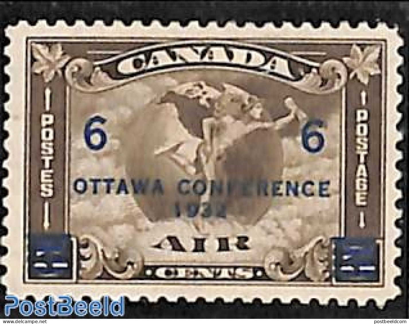 Canada 1932 Ottawa Conference 1v, Unused (hinged), Various - Maps - Nuovi