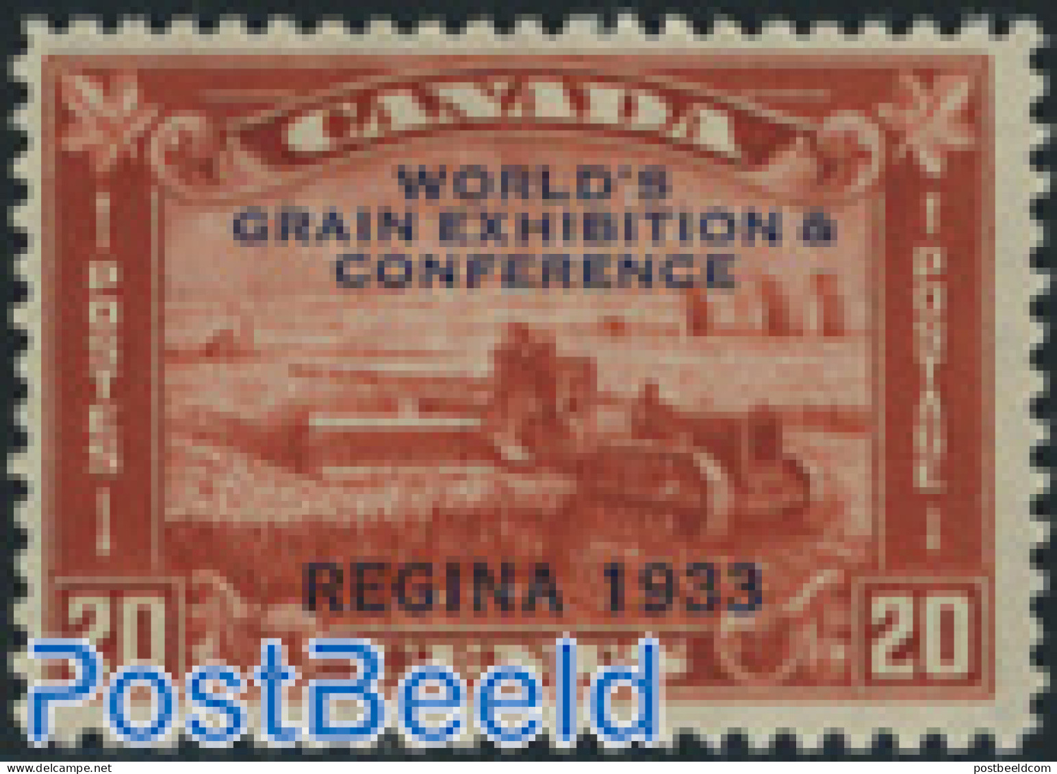 Canada 1933 Grain Exhibition 1v, Mint NH, Various - Agriculture - Unused Stamps