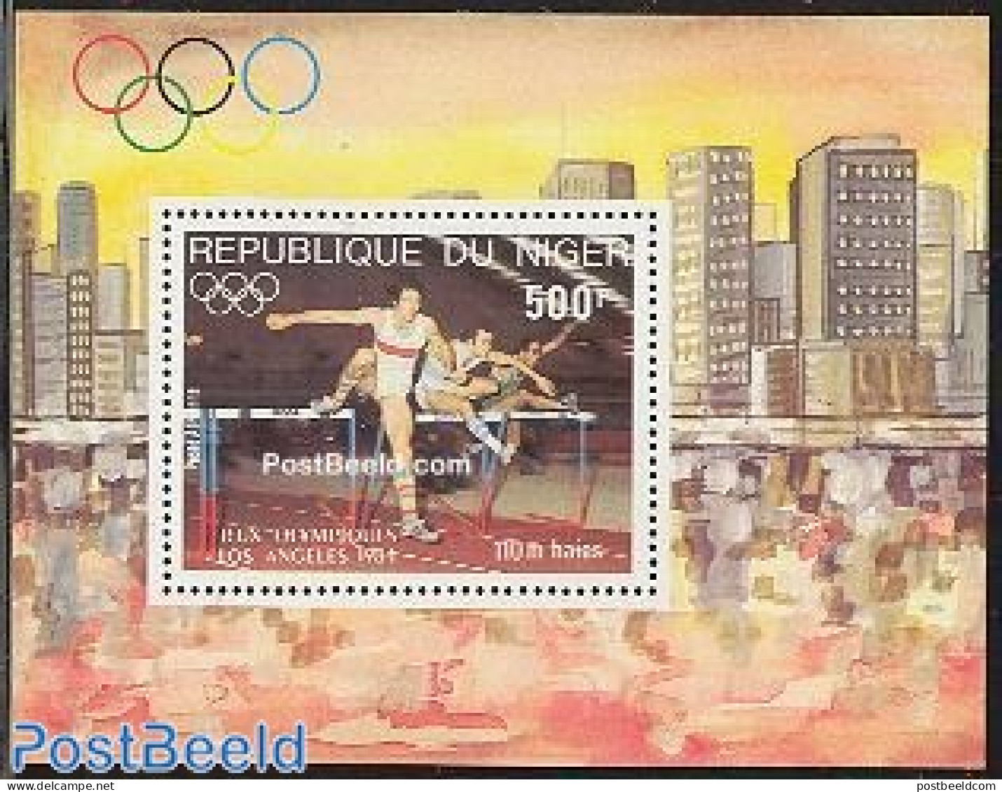 Niger 1984 Olympic Games Los Angeles S/s, Mint NH, Sport - Athletics - Olympic Games - Atletica