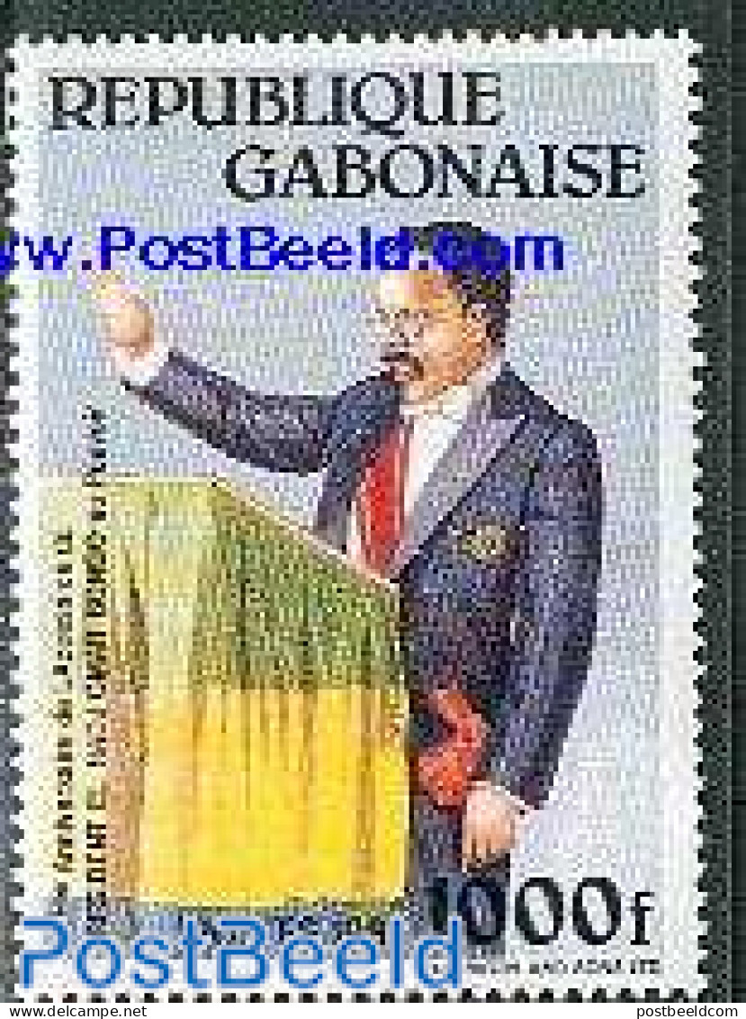 Gabon 1987 Omar Bongo 1v, Mint NH, History - Politicians - Nuovi