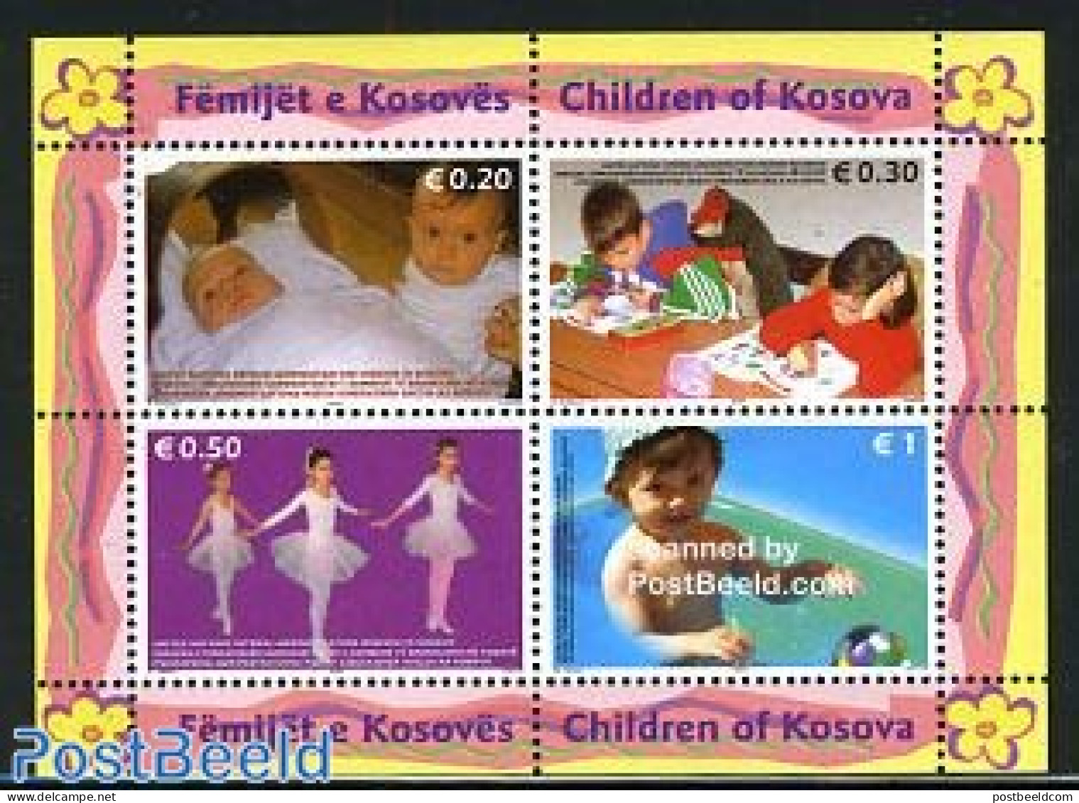 Kosovo 2006 Children 4v M/s, Mint NH, Performance Art - Dance & Ballet - Dance