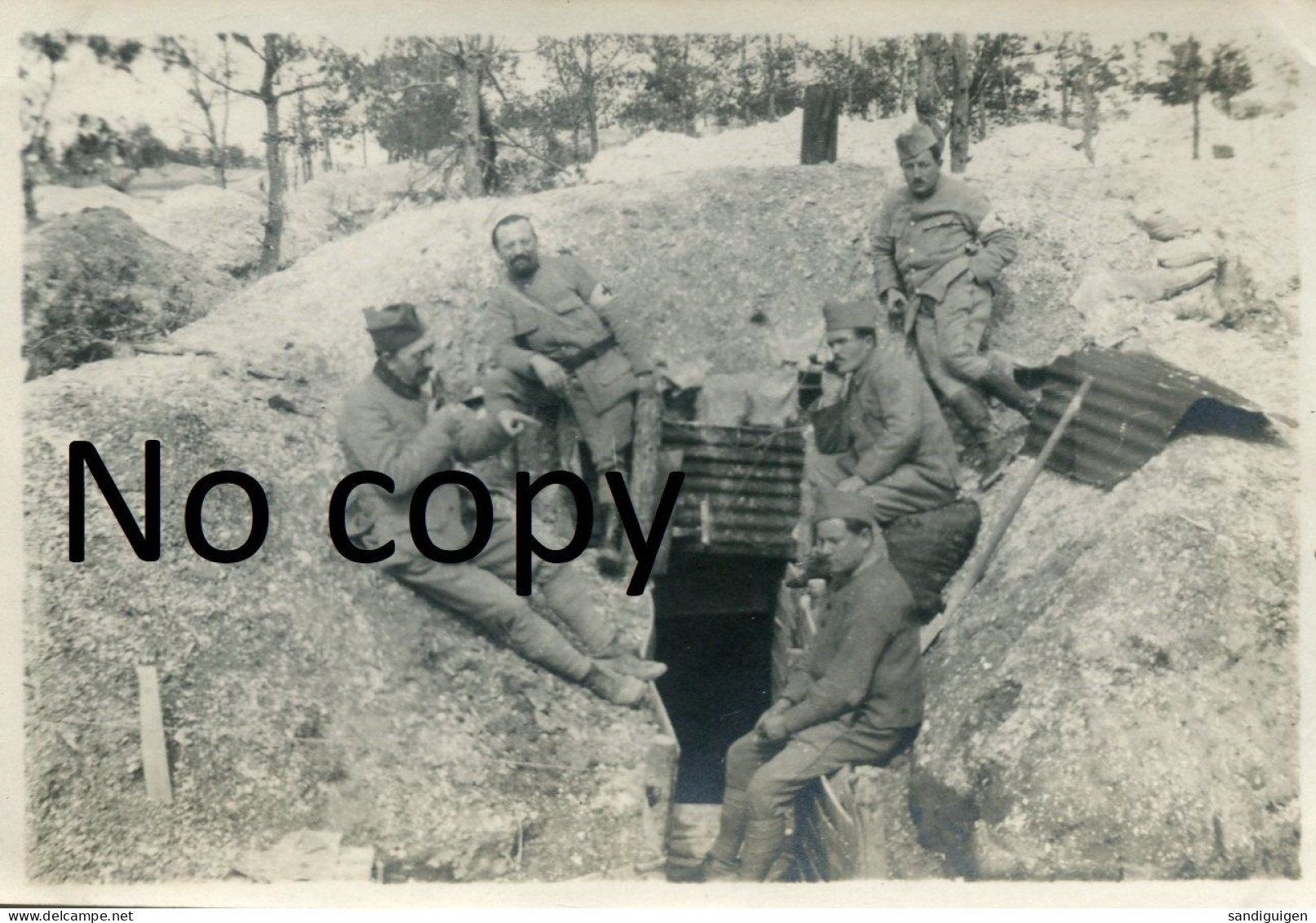 PHOTO FRANCAISE 224e RI - ENTREE DE SAPE A LA FERME DES WACQUES PRES DE SOUAIN MARNE - GUERRE 1914 1918 - Krieg, Militär