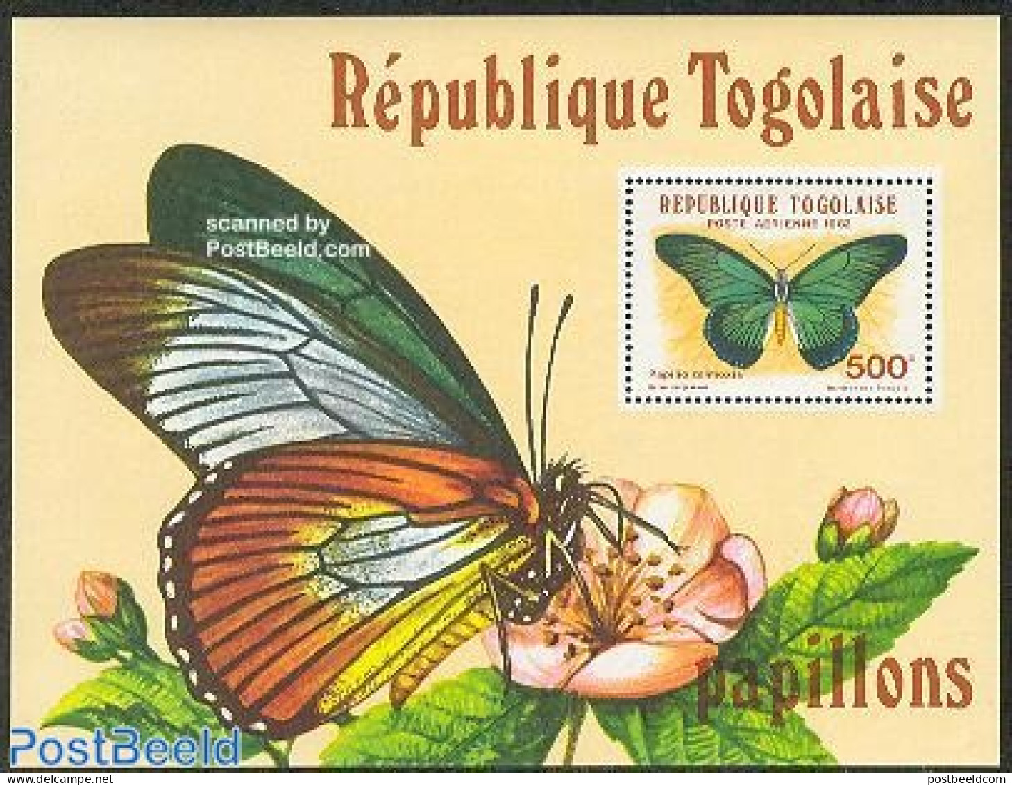 Togo 1982 Butterflies S/s, Mint NH, Nature - Butterflies - Togo (1960-...)