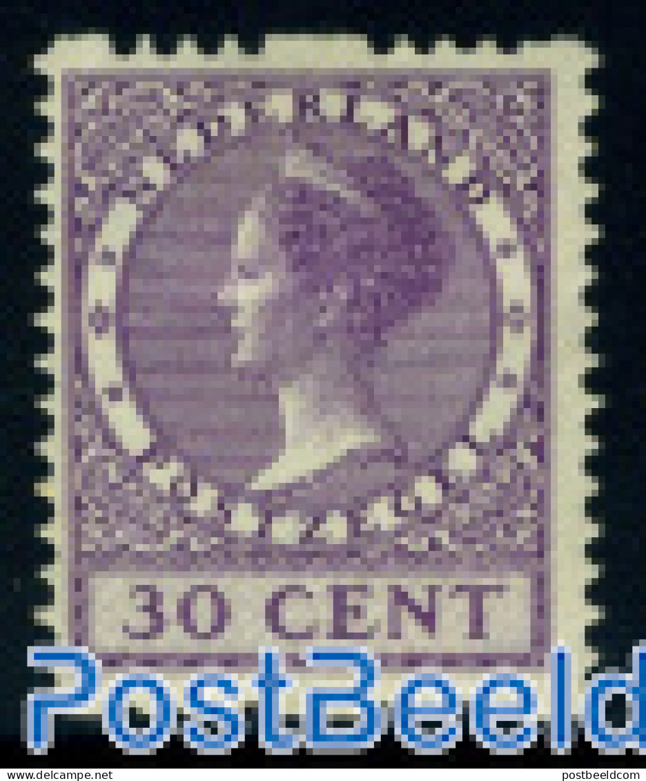 Netherlands 1926 30c, 2-side Syncoperf. With WM,Stamp Out Of Set, Unused (hinged) - Neufs