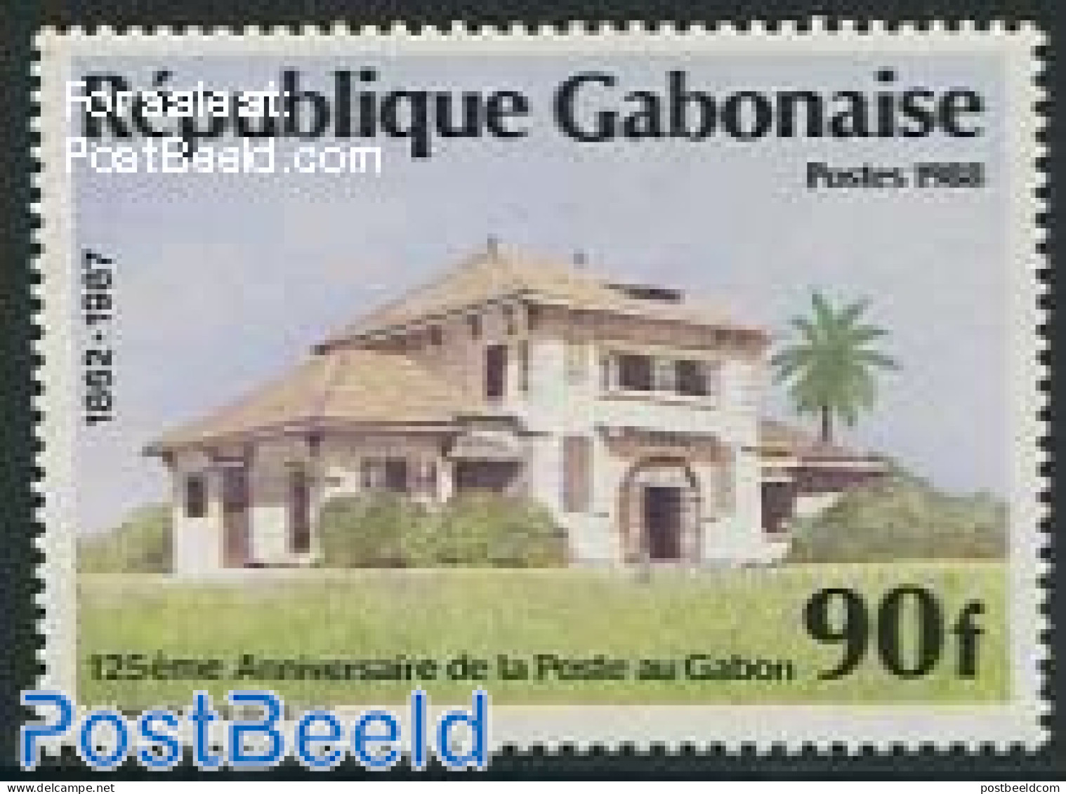 Gabon 1989 Post 1v, Mint NH, Post - Neufs