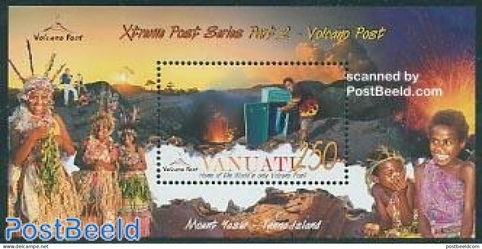 Vanuatu 2005 Volcano Post S/s, Mint NH, History - Geology - Post - Post