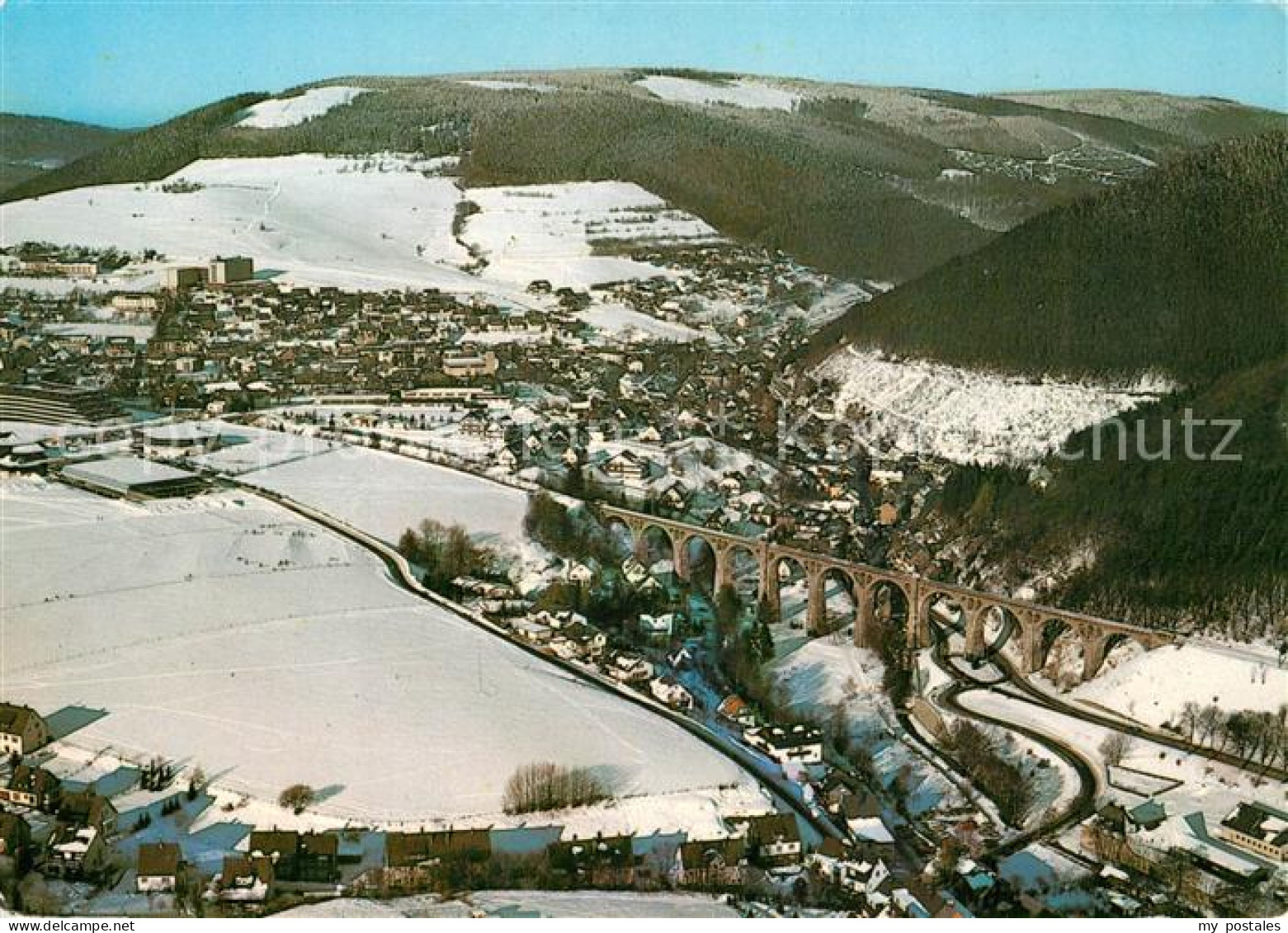 73314551 Willingen Sauerland Fliegeraufnahme Mit Viadukt Willingen Sauerland - Other & Unclassified