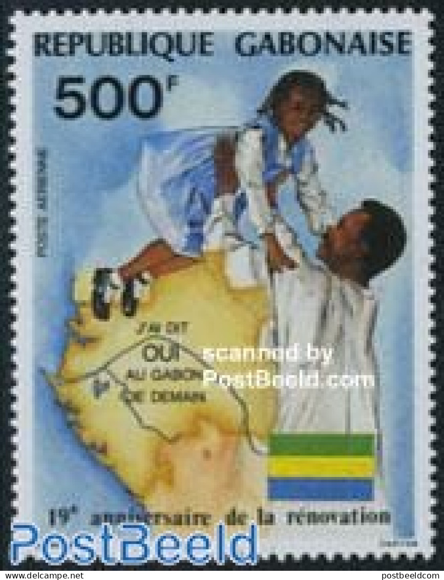 Gabon 1987 National Renovation 1v, Mint NH, Various - Maps - Neufs