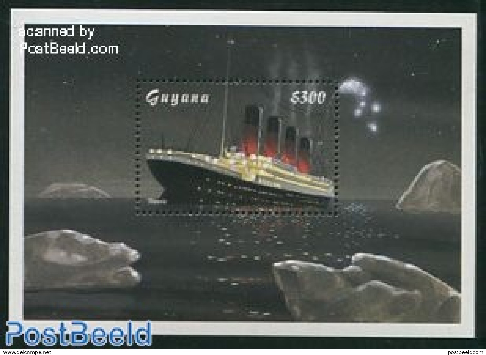 Guyana 1998 Titanic S/s, Mint NH, History - Transport - Ships And Boats - Titanic - Disasters - Schiffe