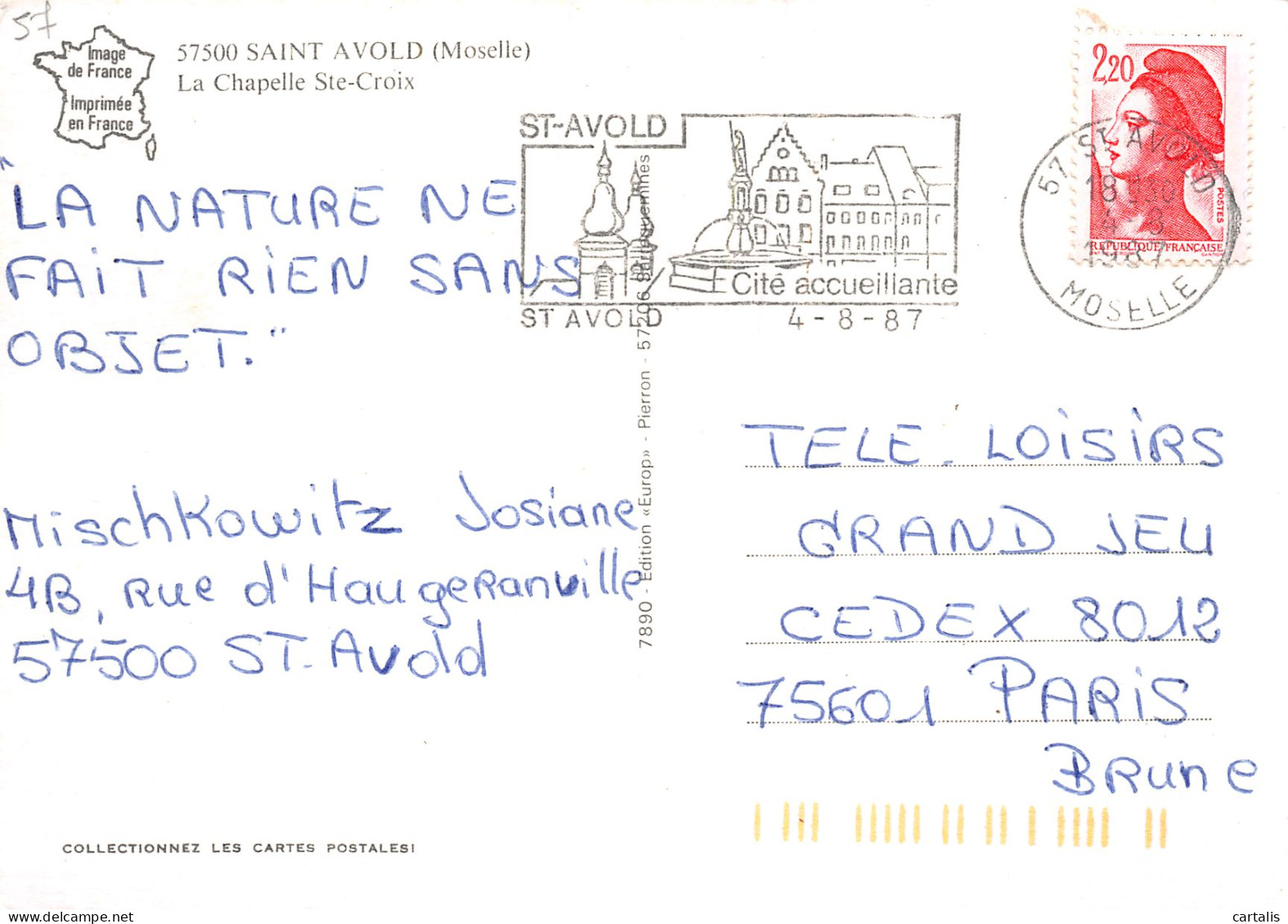 57-SAINT AVOLD-N°C4119-A/0059 - Saint-Avold