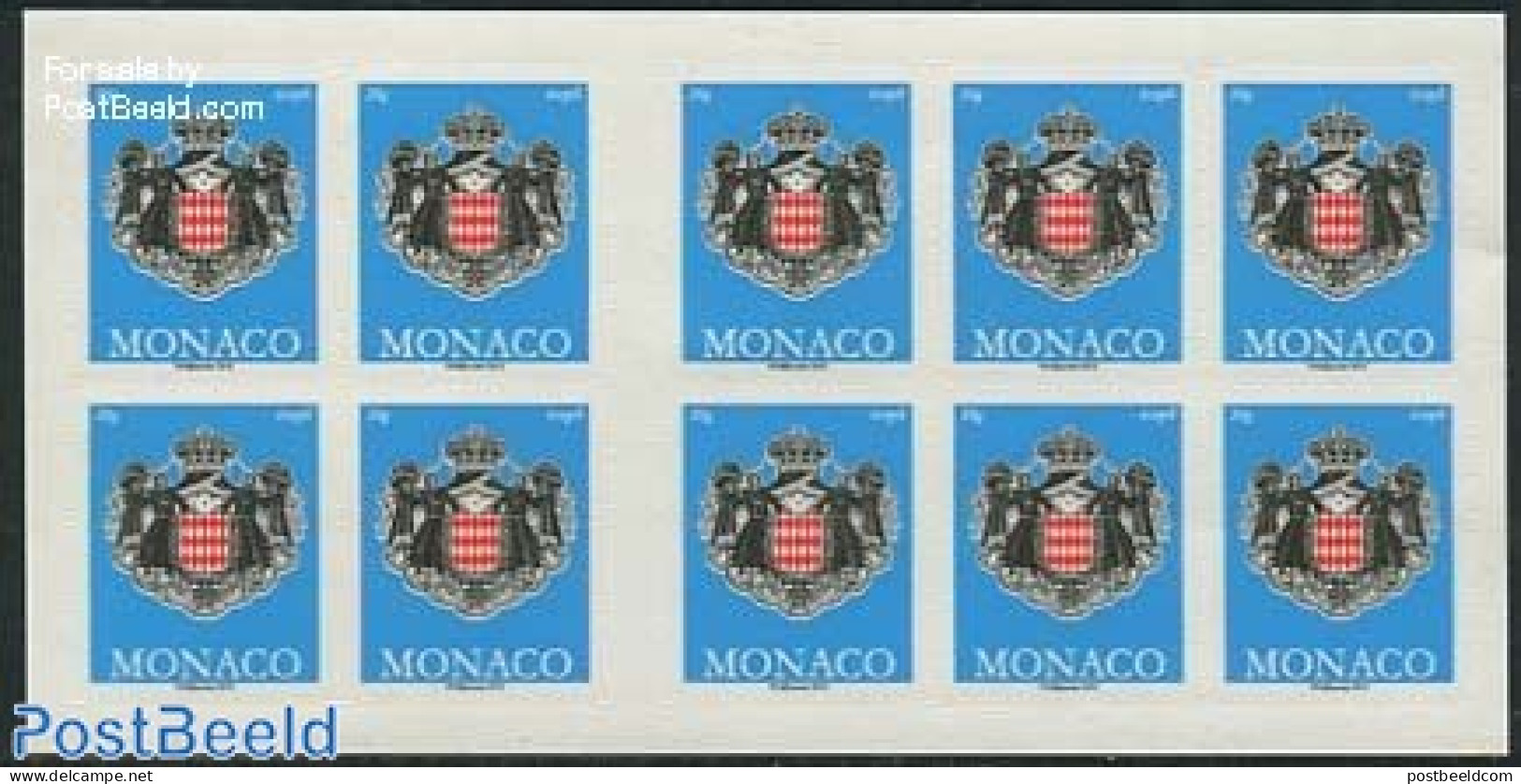 Monaco 2012 Definitive Foil Booklet, Mint NH, History - Neufs