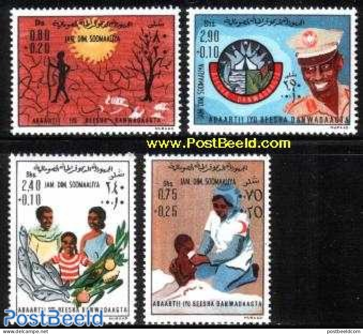 Somalia 1976 Freedom From Hunger 4v, Mint NH, Health - Food & Drink - Alimentation