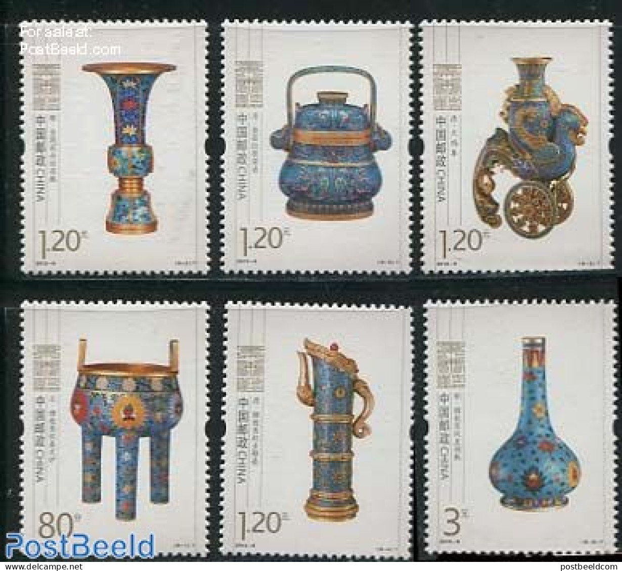 China People’s Republic 2013 Ceramics 6v, Mint NH, Art - Art & Antique Objects - Ceramics - Unused Stamps