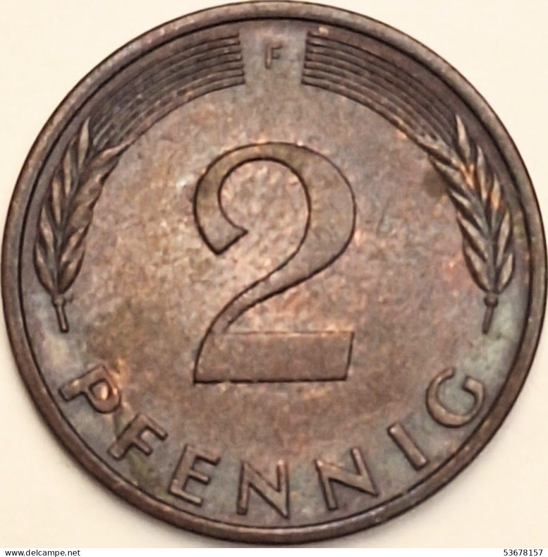Germany Federal Republic - 2 Pfennig 1977 F, KM# 106a (#4531) - 2 Pfennig
