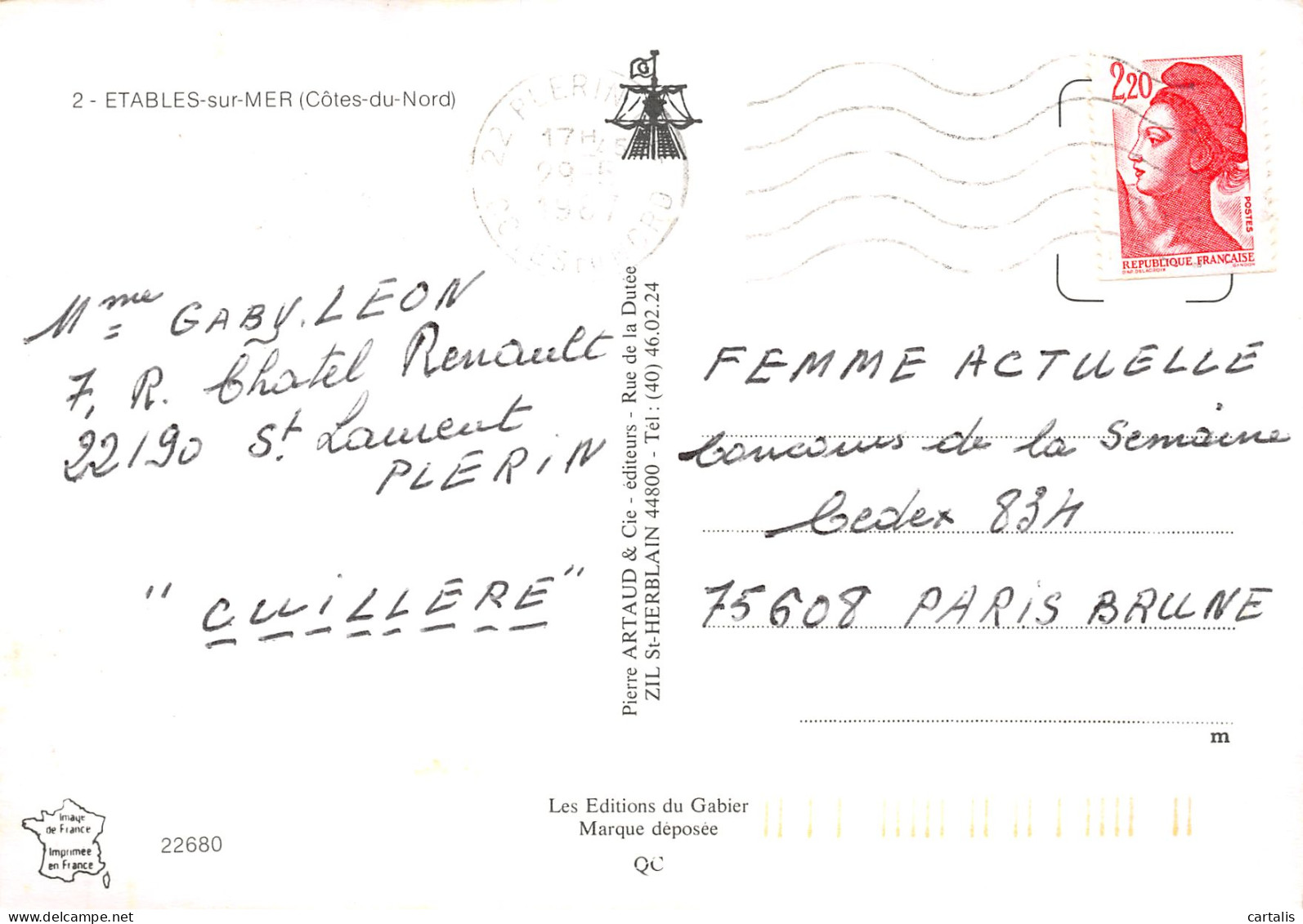 22-ETABLES SUR MER-N°C4119-C/0249 - Etables-sur-Mer