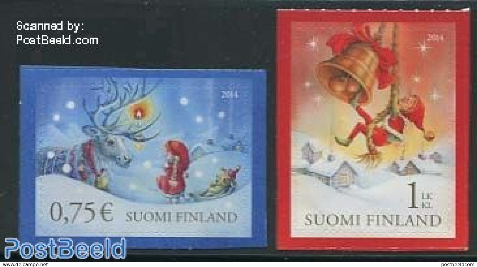 Finland 2014 Christmas 2v S-a, Mint NH, Religion - Various - Christmas - Teddy Bears - Ongebruikt