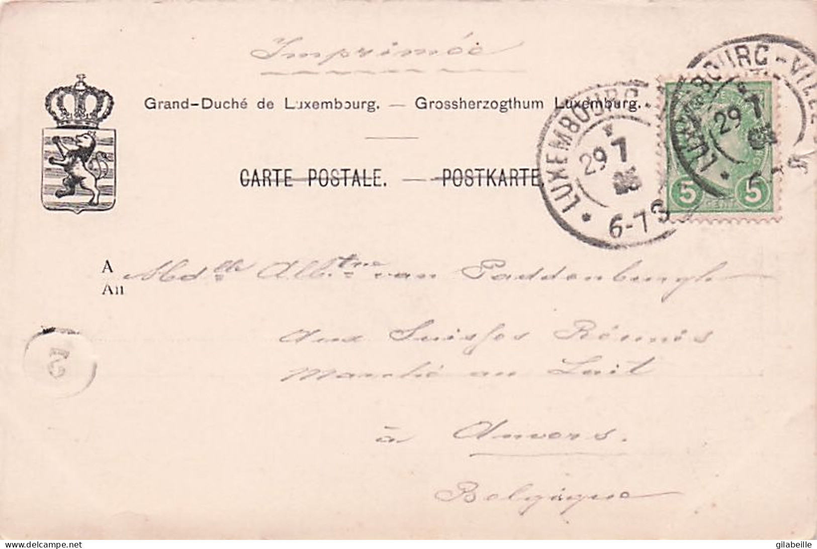 Luxembourg -  Boulevard Et Viaduc  - 1905 - Luxemburgo - Ciudad