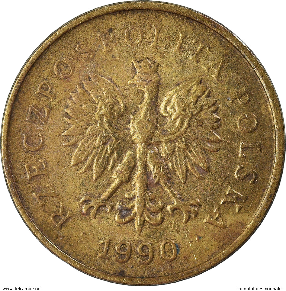 Monnaie, Pologne, 2 Grosze, 1990 - Pologne