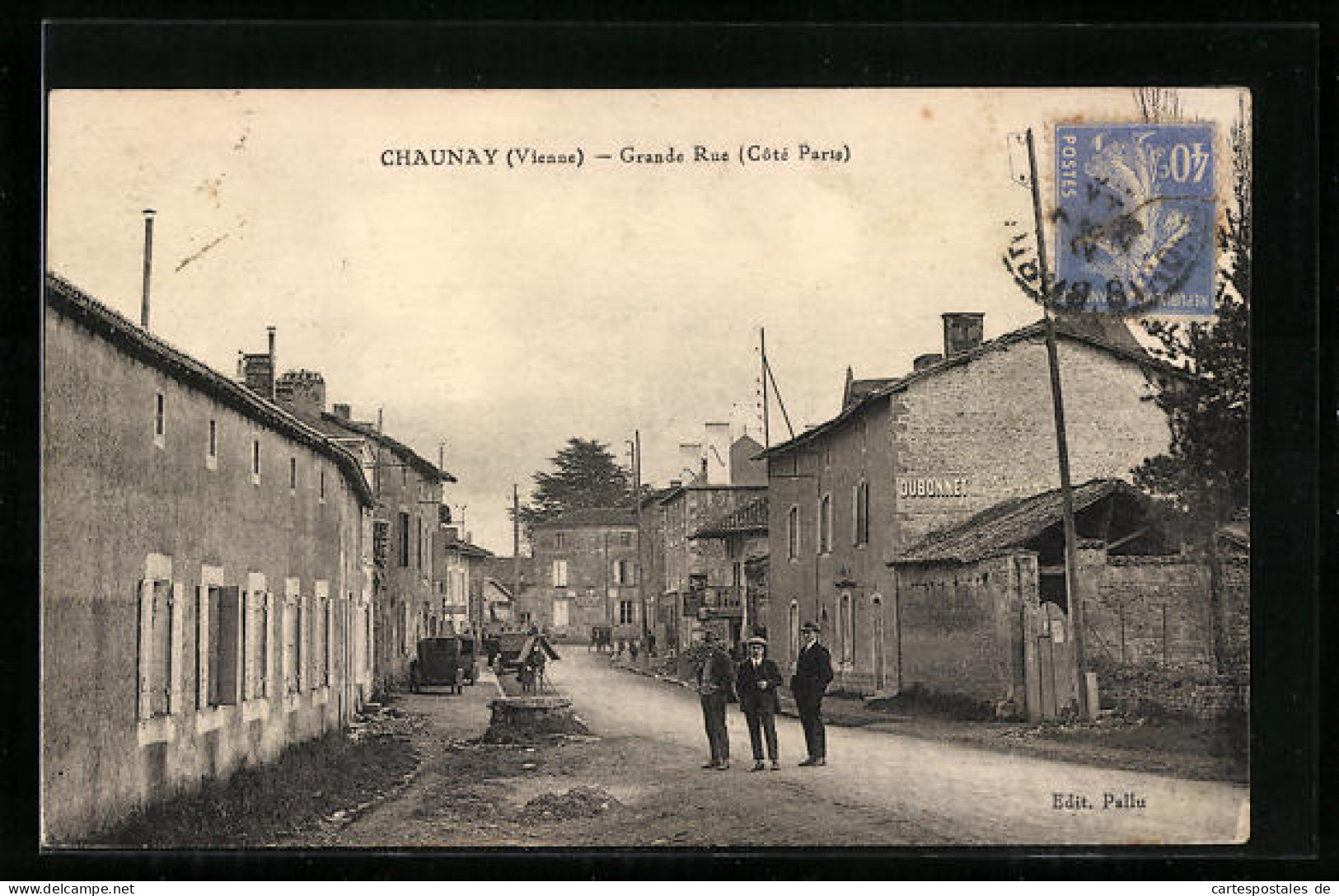 CPA Chaunay, Grande Rue (Coté Paris)  - Other & Unclassified