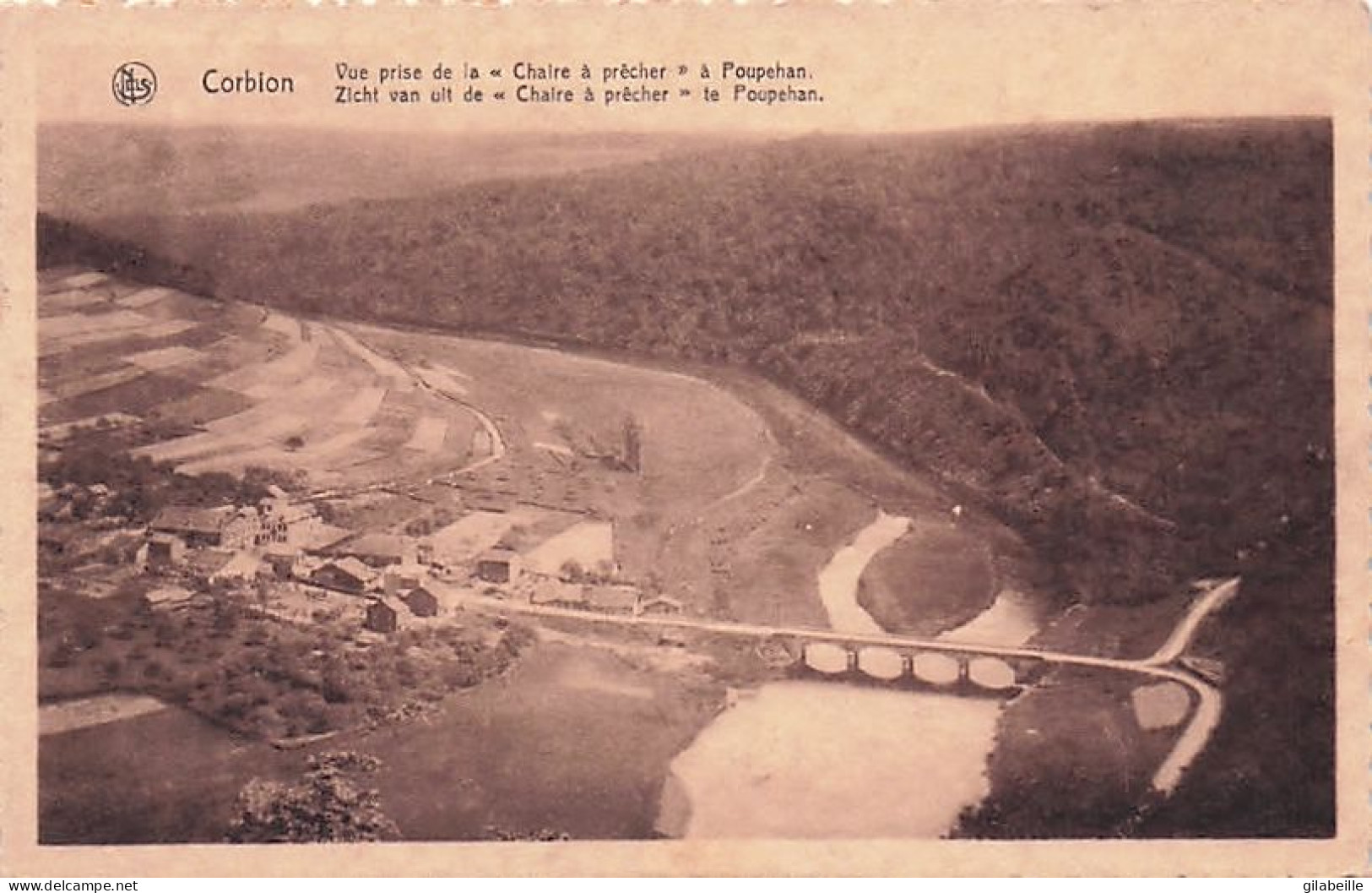 Bouillon -  CORBION - Vue Prise De La " Chaire A Precher " A Poupehan - Bouillon