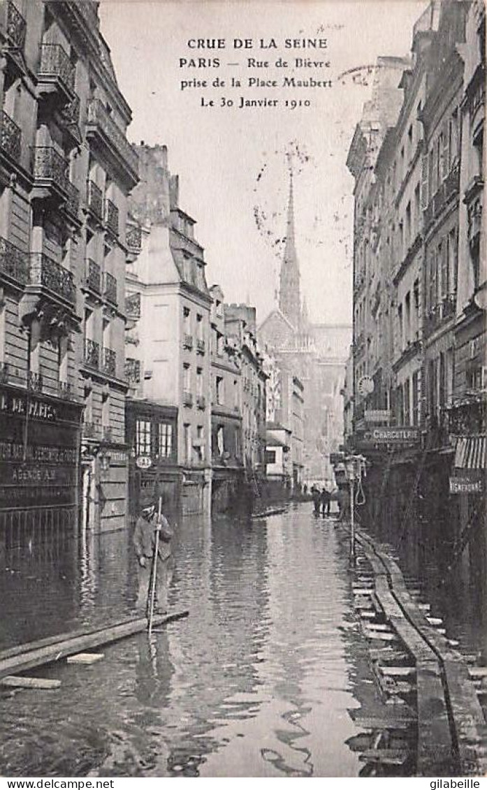 PARIS - Inondations De Janvier 1910 - Rue De Bievre Prise De La Place Maubert - Inondations De 1910
