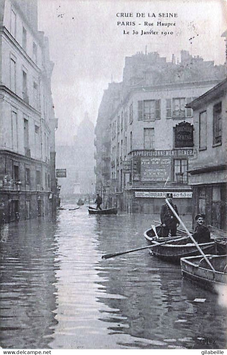PARIS - Inondations De Janvier 1910 - Rue Haupre - La Crecida Del Sena De 1910