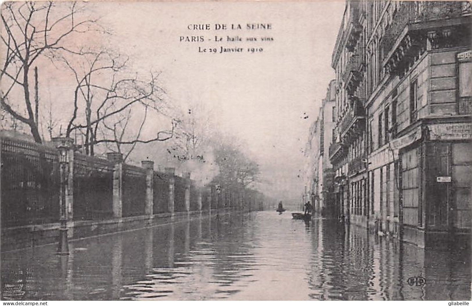 PARIS - Inondations De Janvier 1910 - La Halle Aux Vins - Überschwemmung 1910