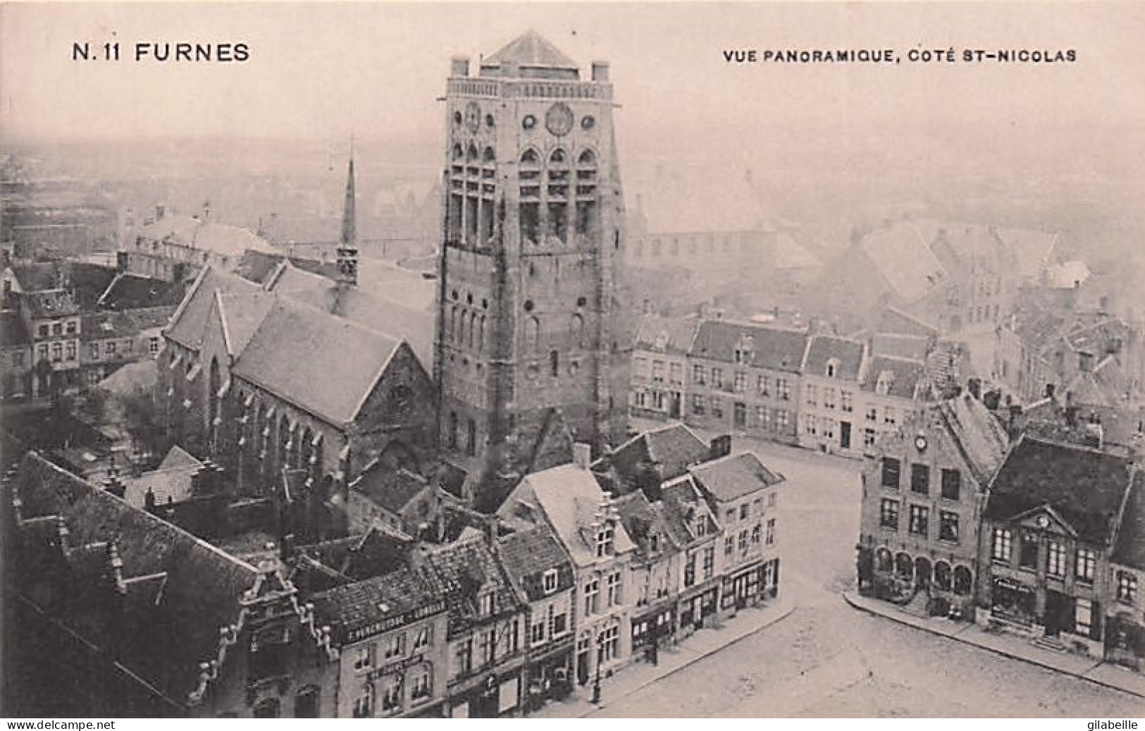 FURNES - VEURNE - Vue Panoramique , Coté St Nicolas - Veurne