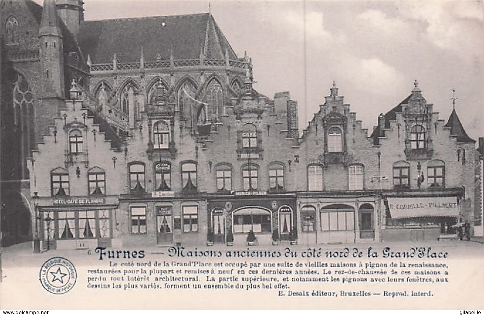FURNES - VEURNE - Maisons Anciennes Du Coté Nord De La Grand Place - Veurne
