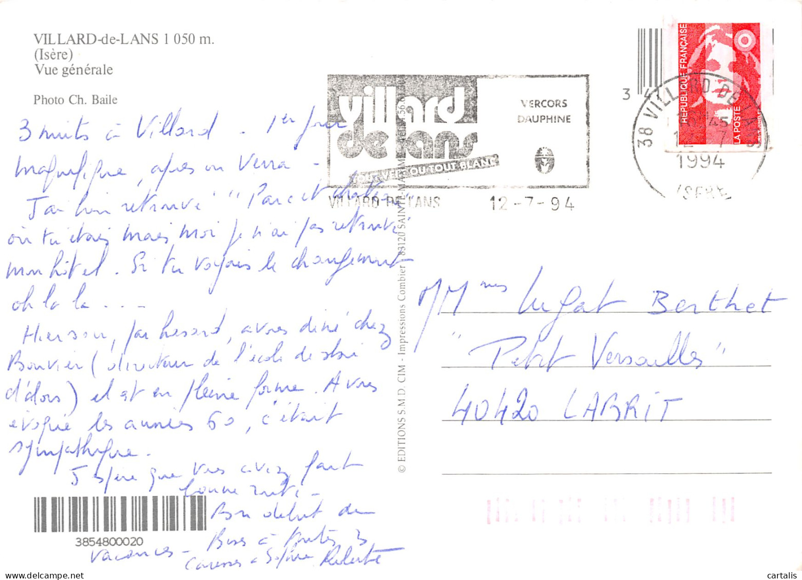 38-VILLARD DE LANS-N°C4120-D/0079 - Villard-de-Lans