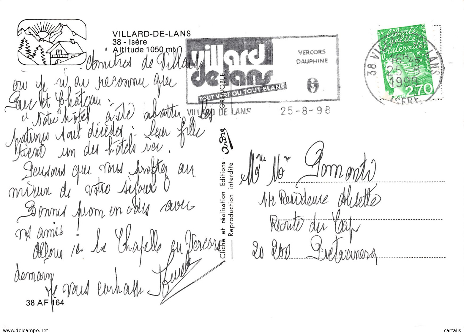 38-VILLARD DE LANS-N°C4120-D/0069 - Villard-de-Lans
