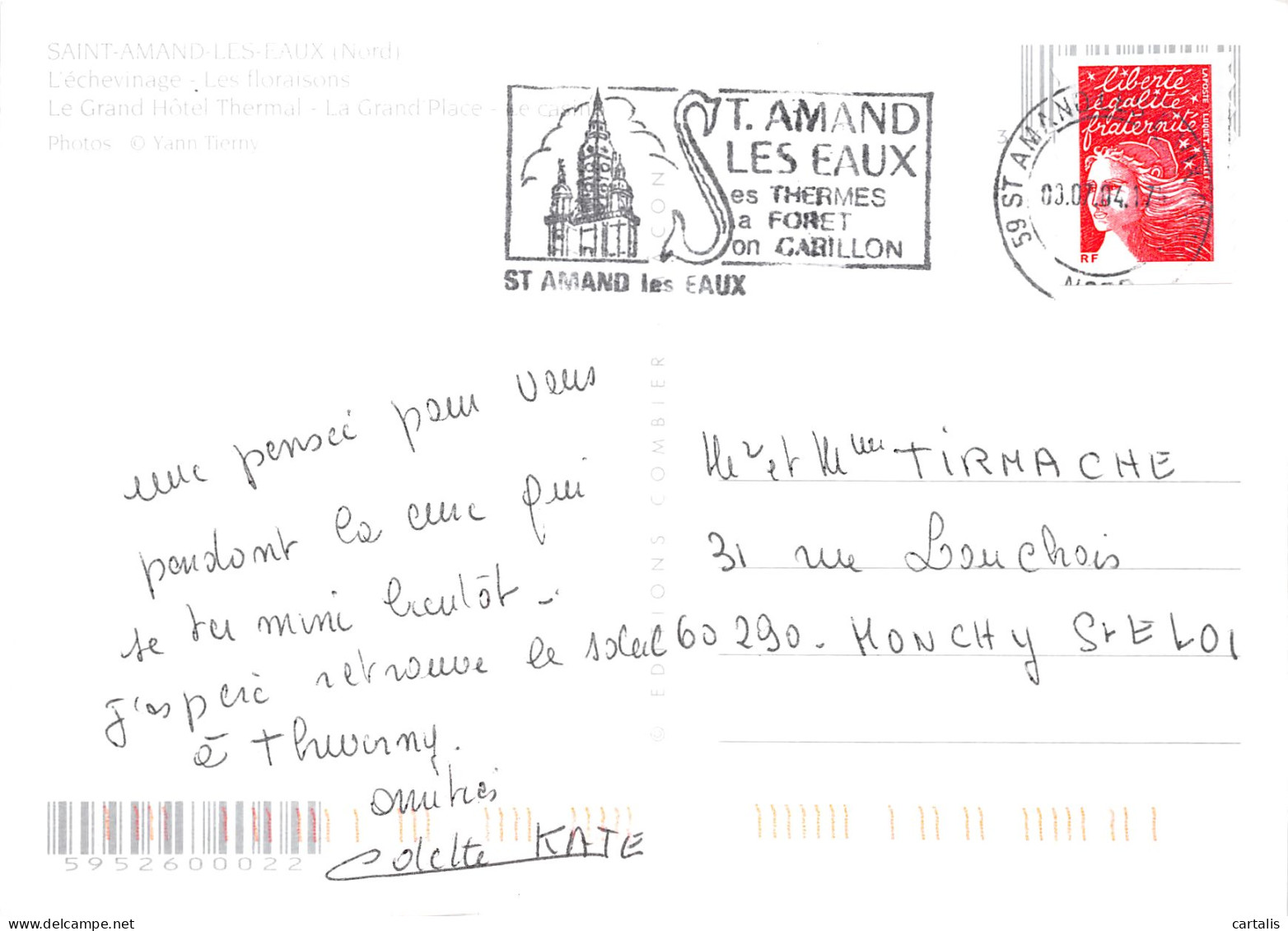 59-SAINT AMAND LES EAUX-N°C4120-C/0211 - Saint Amand Les Eaux