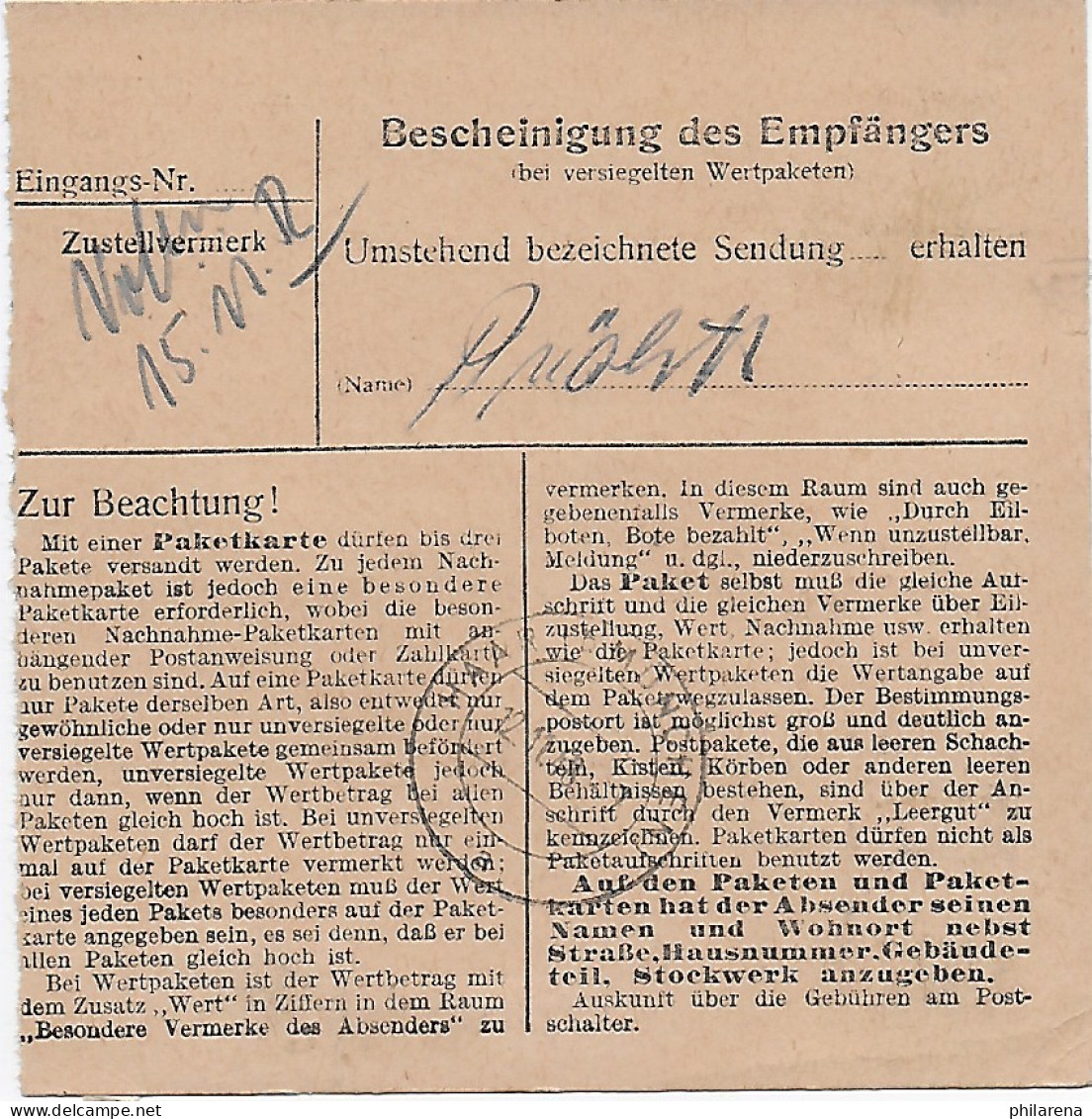 Paketkarte Heidelberg, Selbstbucher Nach Haar, 1948, MiNr. 94 MeF - Briefe U. Dokumente