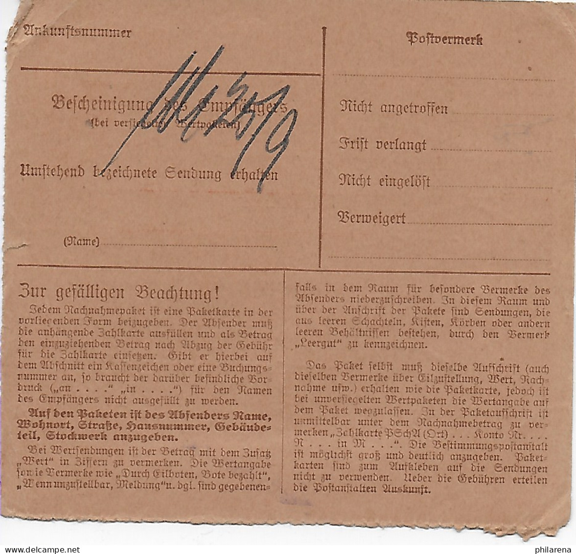 Paketkarte Borghorst/Westf. Nach Selters/Westerwald, 1948, MeF - Lettres & Documents