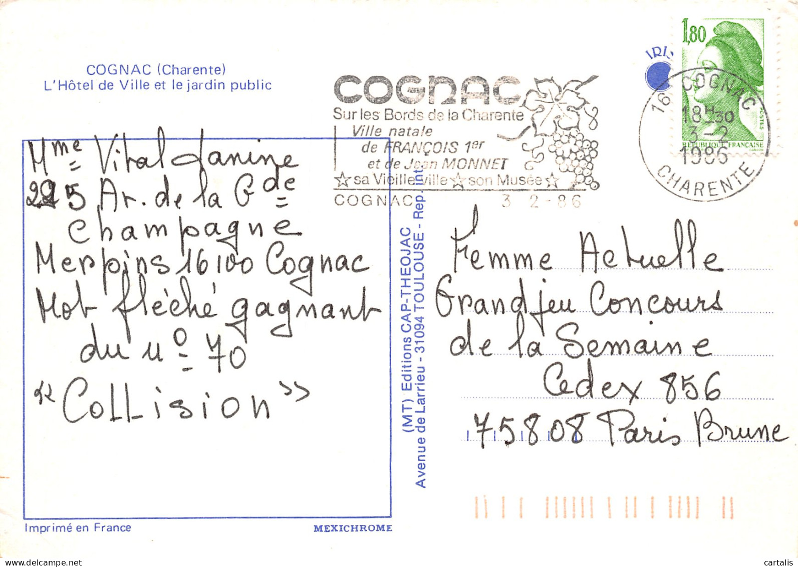 16-COGNAC-N°C4120-B/0159 - Cognac