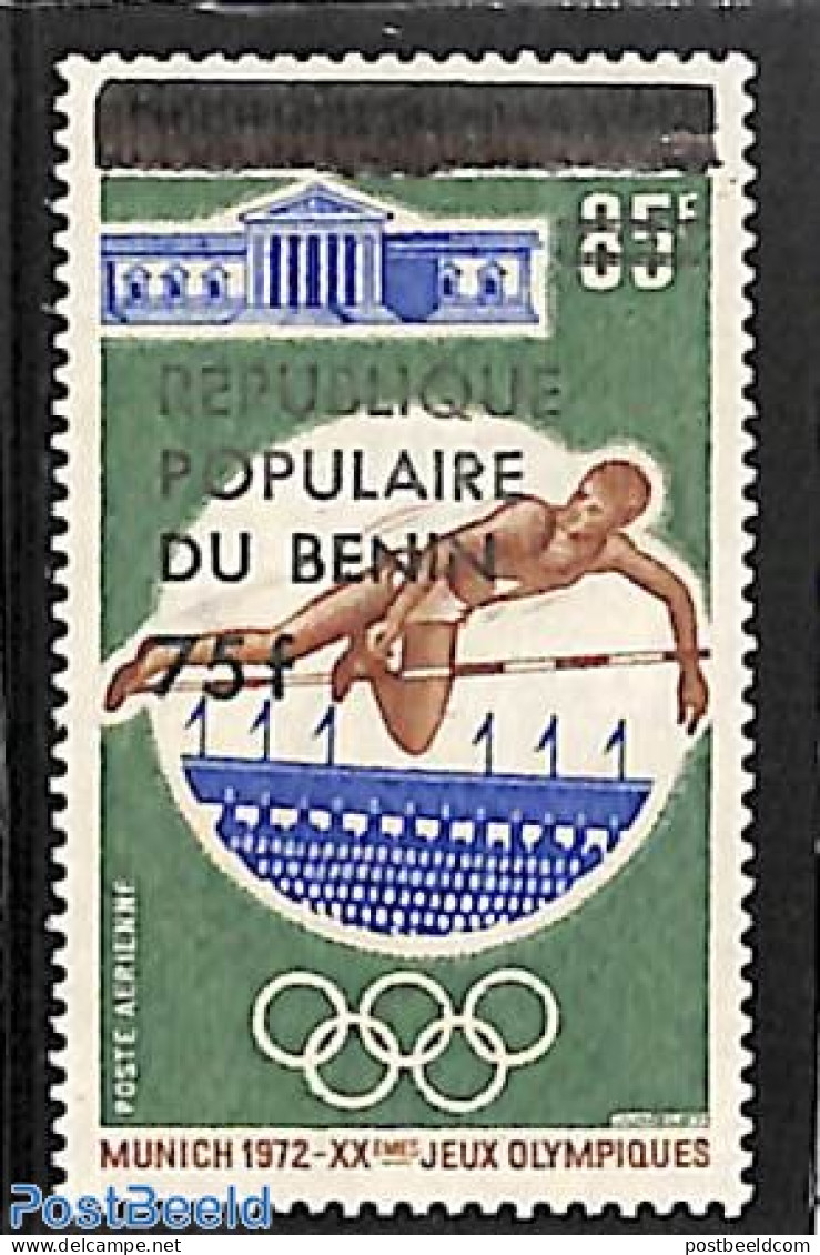 Benin 1985 Overprint 75f On 85f (without Winners Overprint), Mint NH, Sport - Olympic Games - Nuovi