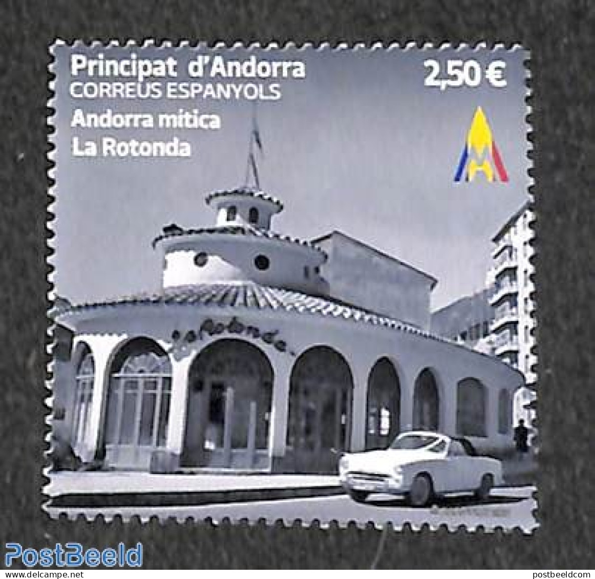 Andorra, Spanish Post 2021 La Rotonda 1v, Mint NH, Transport - Automobiles - Unused Stamps