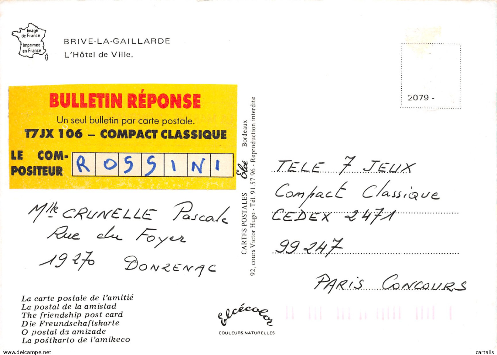 19-BRIVE LA GAILLARDE-N°C4121-A/0075 - Brive La Gaillarde