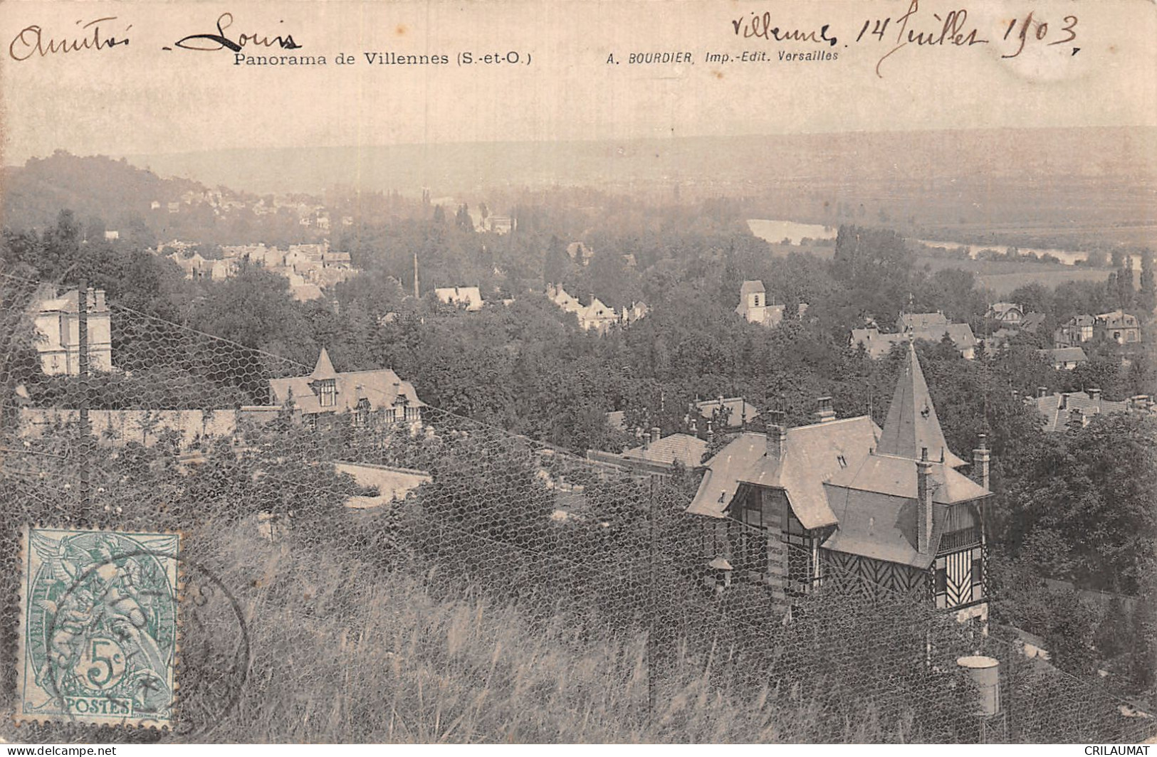 78-VILLENNES PANORAMA-N°LP5128-B/0209 - Villennes-sur-Seine