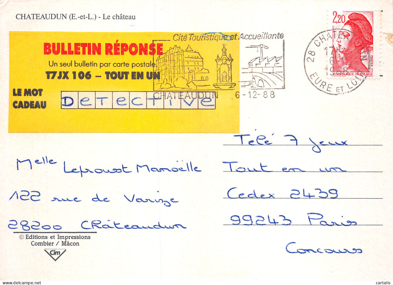 28-CHATEAUDUN-N°C4122-B/0027 - Chateaudun