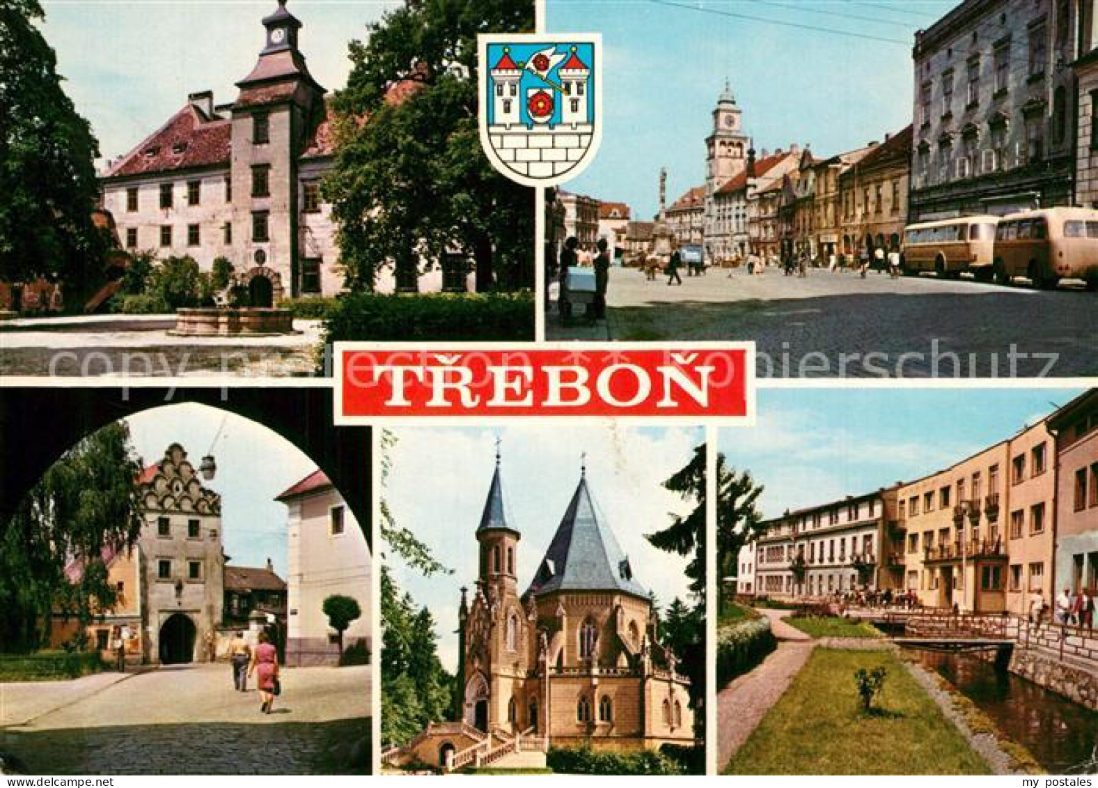 73312905 Trebon Schloss Stadtpanoramen Trebon - Tchéquie