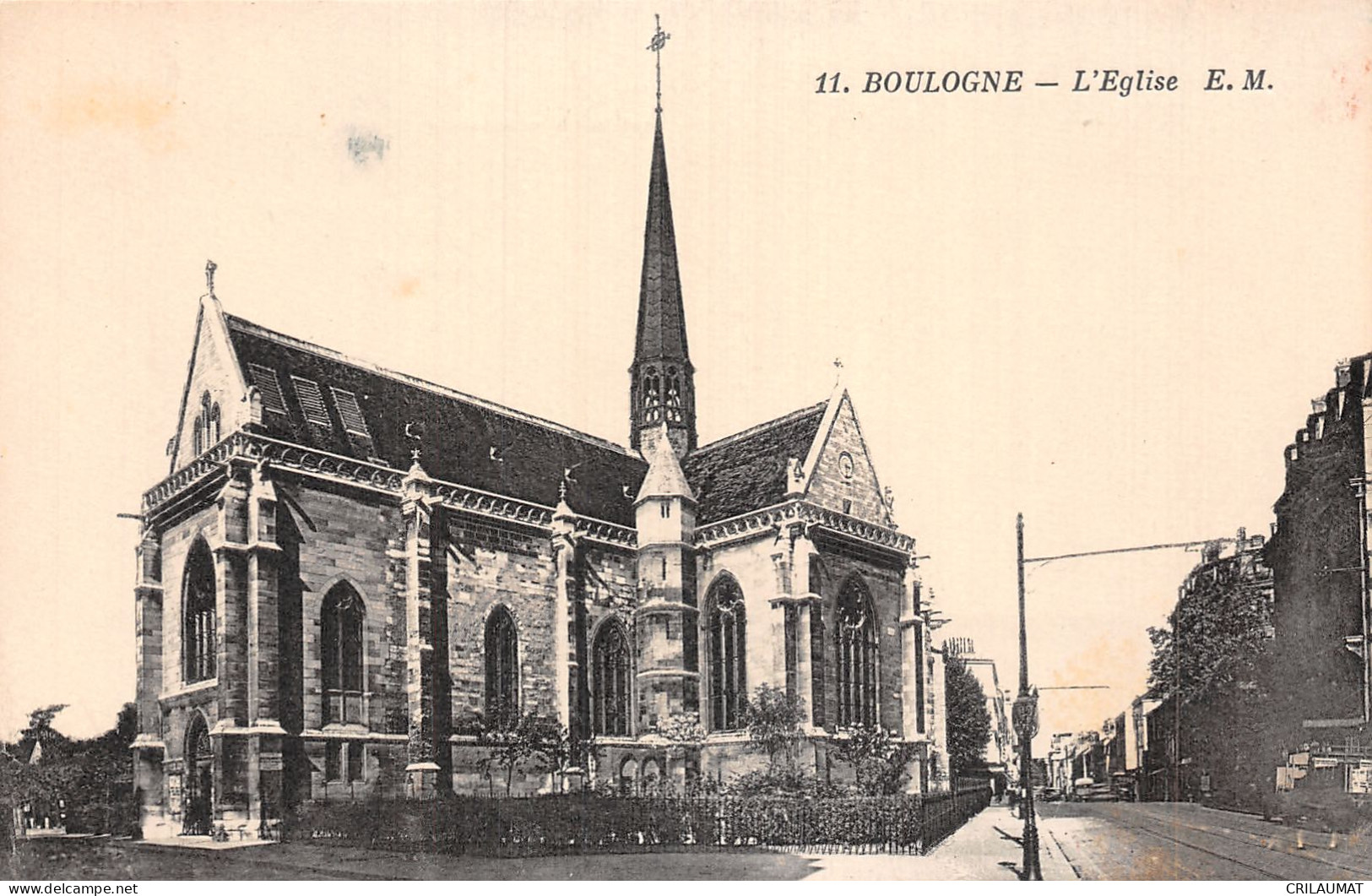 92-BOULOGNE L EGLISE-N°LP5128-E/0137 - Boulogne Billancourt