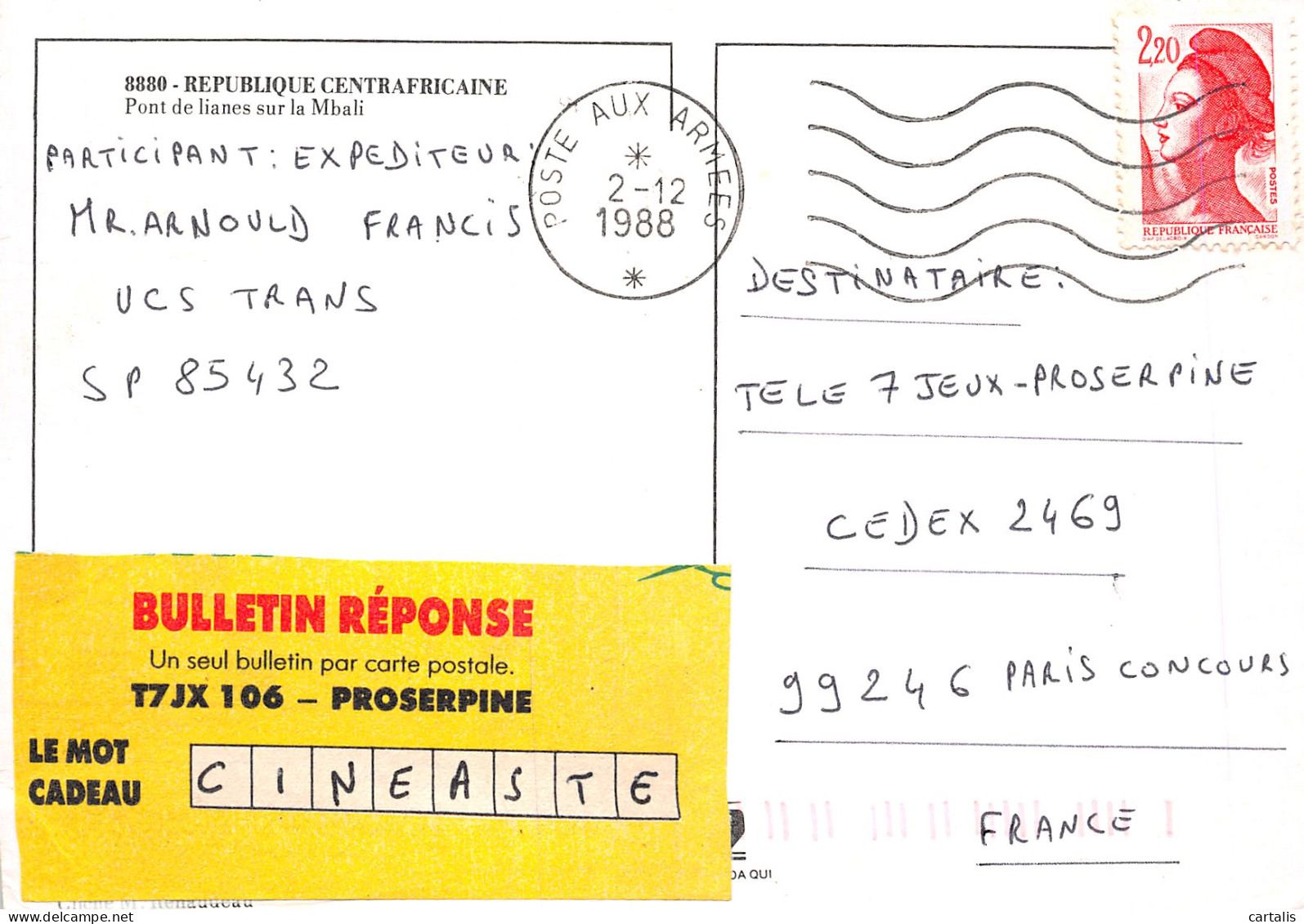 ET-REPUBLIQUE CENTRAFRICAINE-N°C4123-A/0259 - Repubblica Centroafricana