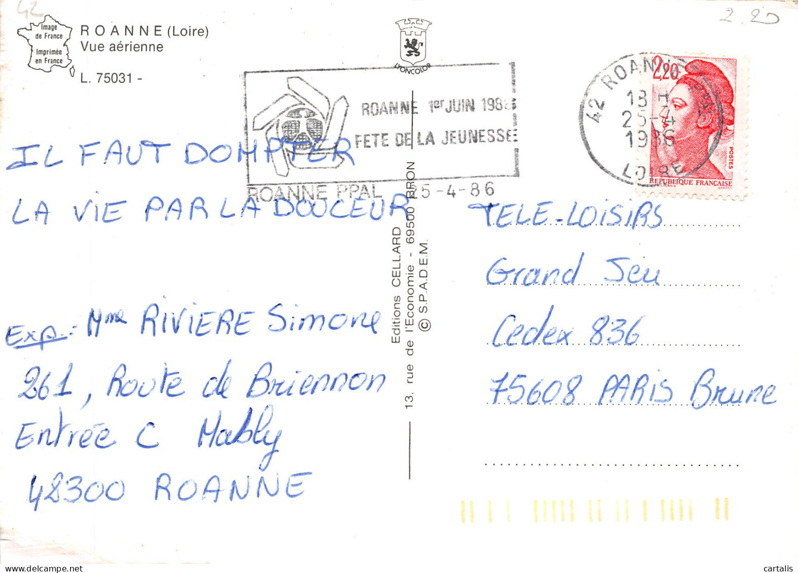 42-ROANNE-N°C4122-D/0057 - Roanne