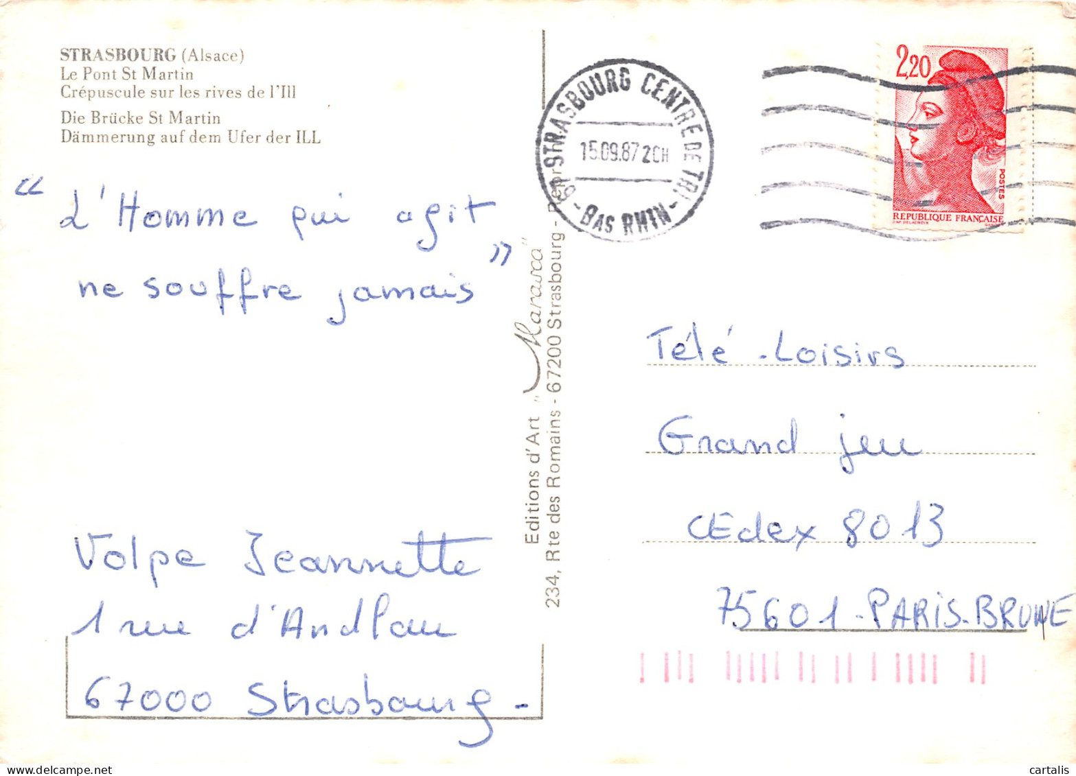 67-STRASBOURG-N°C4122-C/0291 - Strasbourg