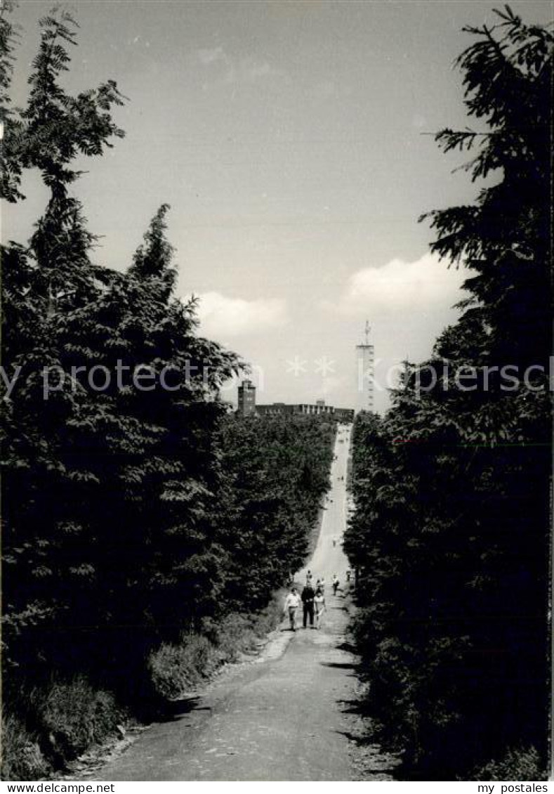 73312526 Oberwiesenthal Erzgebirge Blick Zum Fichtelberg Bergrestaurant Aussicht - Oberwiesenthal